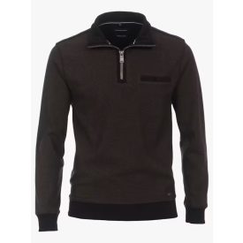  Casa Moda zippes barna pulóver