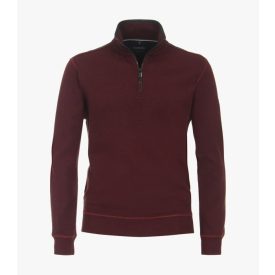 Casamoda zippes bordó pulóver