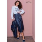 MYSTIC DAY YVETT BLÚZ FEHÉR  KÉK