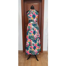 Mystic Day ARIÉLA HOSSZÚ RUHA HIBISZKUSZOS