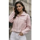 Softy RÖVID DZSEKI HALVÁNY RÓZSASZÍN