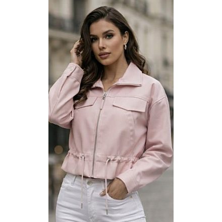 Softy RÖVID DZSEKI HALVÁNY RÓZSASZÍN