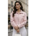 Softy RÖVID DZSEKI HALVÁNY RÓZSASZÍN