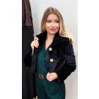 Mystic Day SZŐRMÉS KISKABÁT FEKETE