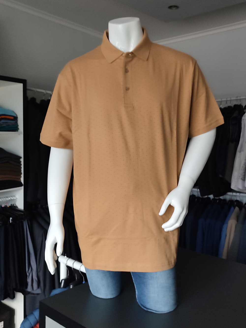 Rugatchi galléros polo camel extra - butikshop.hu