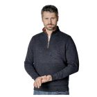 Casa Moda kötött cipzáras sötétkék