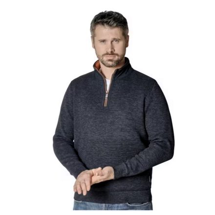 Casa Moda kötött cipzáras sötétkék