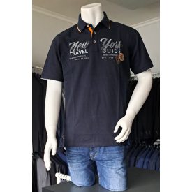 Casamoda galléros polo sötétkék