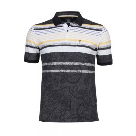 Hajo galléros csíkos sárga póló