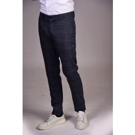 Balance sötétkék kockás chino nadrág