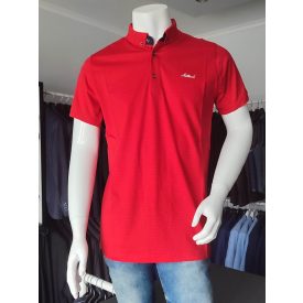 Antracid piros galléros póló