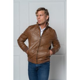 Balance textil bőrkabát barna
